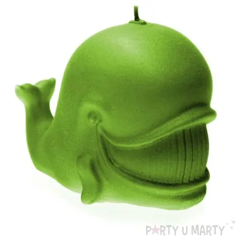 swieca wieloryb perlowa limonkowa candellana