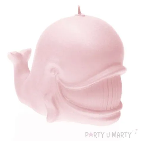 swieca wieloryb perlowa rozowa jasna candellana