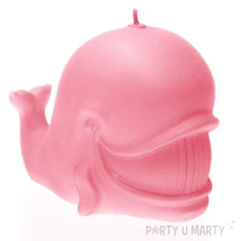 swieca wieloryb perlowa rozowa jasna candellana