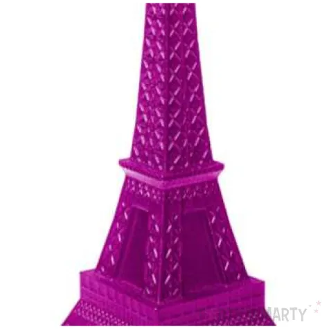 swieca wieza eiffla xxl rozowy metalik candellana