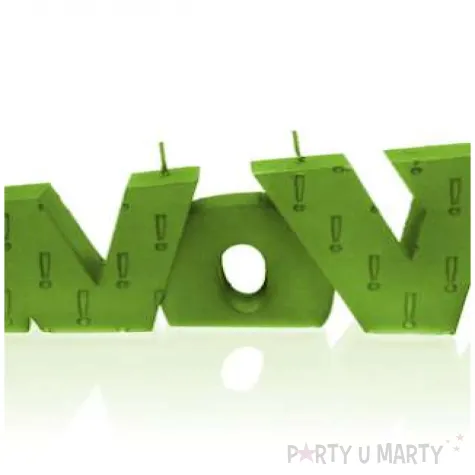 swieca wow xxl limonkowa perla candellana