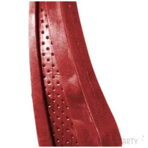 swieca zagiel czerwony metalik candellana 23 x 8 cm