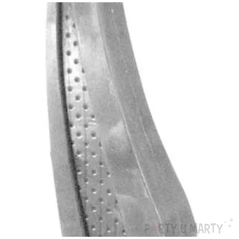 swieca zagiel srebrna candellana 23 x 8 cm