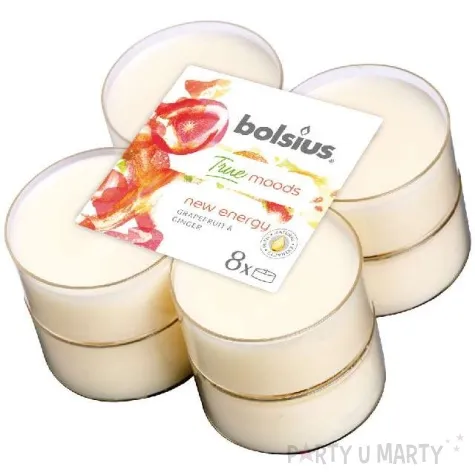 swieca zapachowa energy grejpfrut i imbir bolsius 8h 8 szt