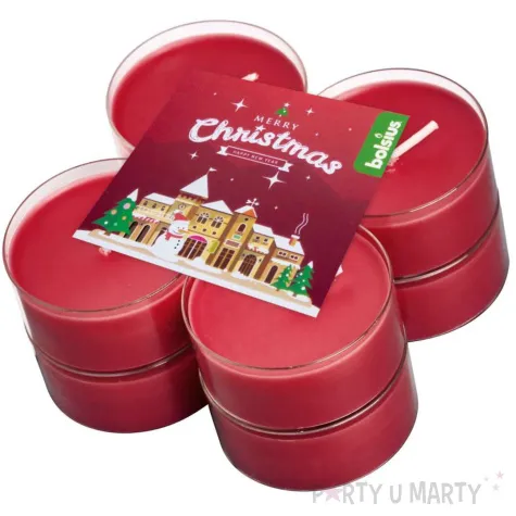 swieca zapachowa merry christmas wisnia bolsius 8h 8 szt