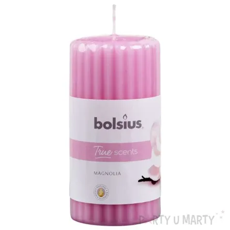 swieca zapachowa pienkowa magnolia rozowa jasna bolsius 120 58mm