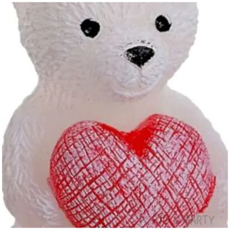 swieca zapachowa pluszowy mis biala bartek candles 75 mm