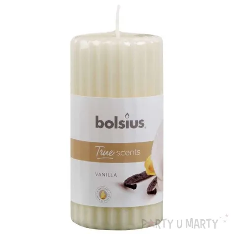 swieca zapachowa true scents vanilla kremowa bolsius 120 58mm
