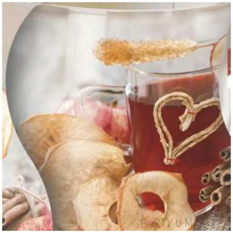 swieca zapachowa w graficznym szkle jablko z cynamonem bispol 7 cm