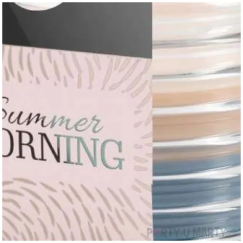 swieca zapachowa w karbowanym szkle letni poranek bispol 8 cm