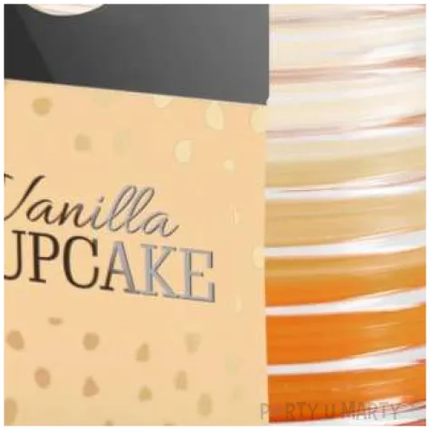 swieca zapachowa w karbowanym szkle waniliowe ciastko bispol 8 cm