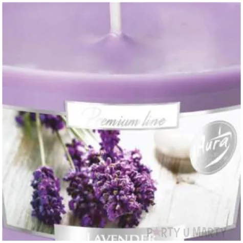 swieca zapachowa w szkle aurelia lawenda bispol 8 cm