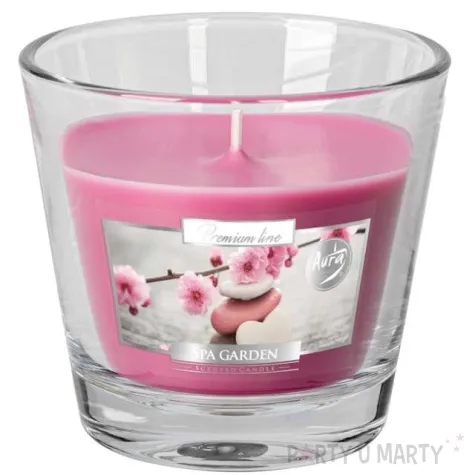 swieca zapachowa w szkle aurelia ogrod spa bispol 8 cm