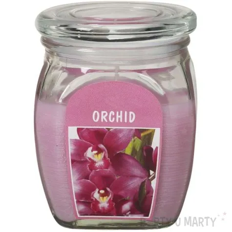 swieca zapachowa w szkle bigjar orchidea rozowa bolsius 120 92