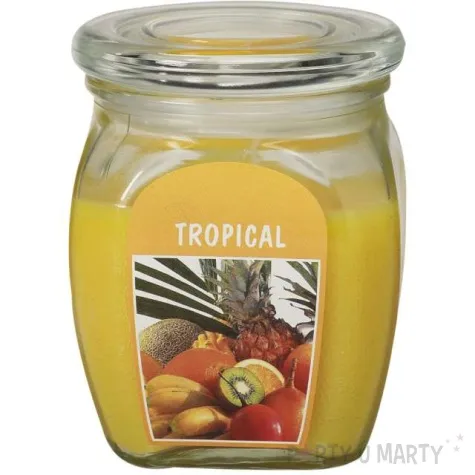swieca zapachowa w szkle bigjar tropical zolta bolsius 120 92