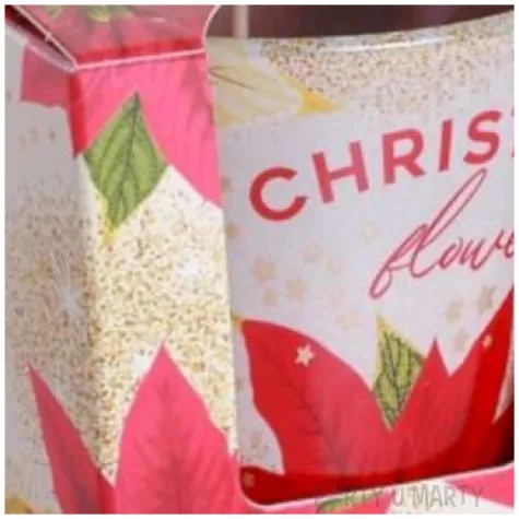 swieca zapachowa w szkle christmas flower poinsencja bartek candles 80 90 mm