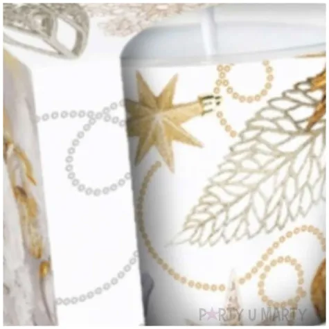 swieca zapachowa w szkle christmas glamour czarujaca biel bartek candles 80 90 mm