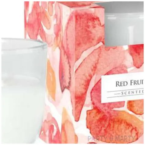 swieca zapachowa w szkle czerwone owoce i aloes bispol 7 6 cm