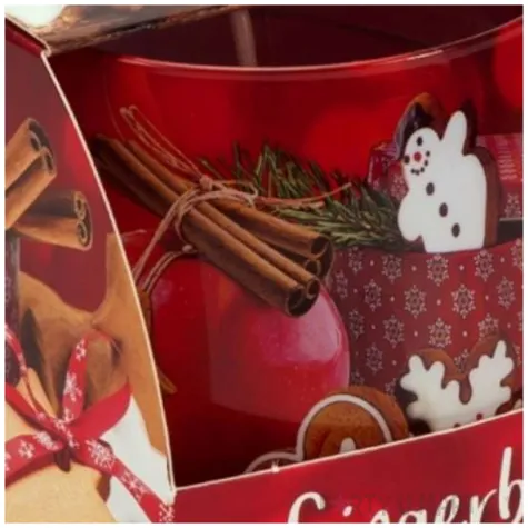 swieca zapachowa w szkle gingerbread piernik z pomarancza i anyzem bartek candles 80 mm