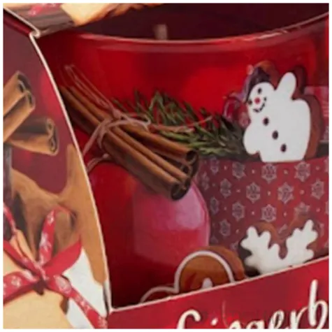 swieca zapachowa w szkle gingerbread pomarancza z przyprawami bartek candles 80 mm