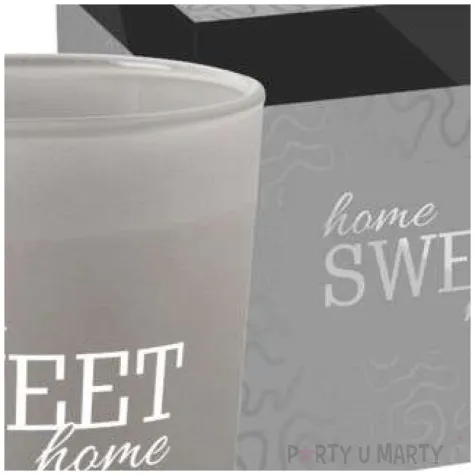 swieca zapachowa w szkle home sweet home bispol 10 cm