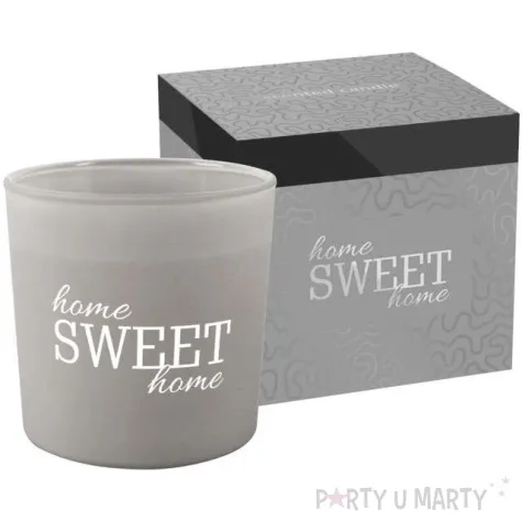 swieca zapachowa w szkle home sweet home bispol 10 cm