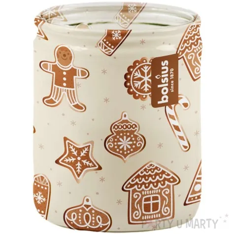 swieca zapachowa w szkle krem nugatowy bolsius 68x82 mm