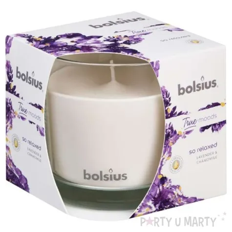 swieca zapachowa w szkle lawenda i rumianek bolsius 9 5 cm
