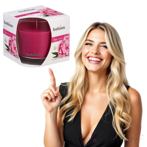 swieca zapachowa w szkle piwonia bolsius 9 5 cm