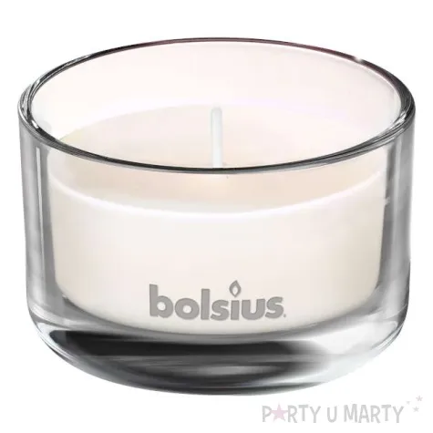 swieca zapachowa w szkle roza i bursztyn bolsius 8 4cm