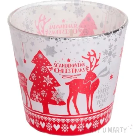 swieca zapachowa w szkle scandinavian jablko i anyz biala bartek candles 80 90 mm