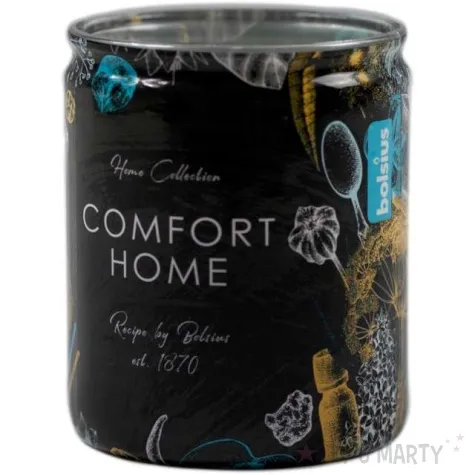 swieca zapachowa w szkle slodka mandarynka czarna bolsius 82 68 mm