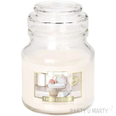 swieca zapachowa w szkle sloiczek bawelna bispol 28 h 100 70 mm