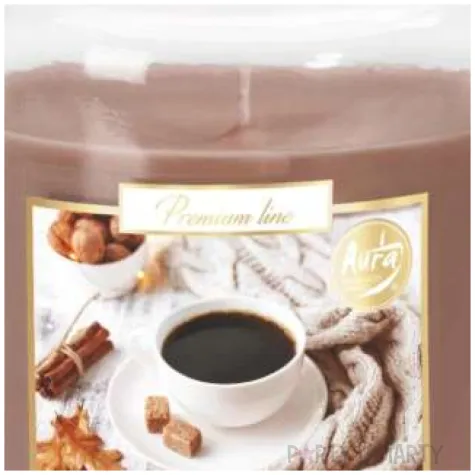 swieca zapachowa w szkle sloik xl kawa aura 100 h 14 cm