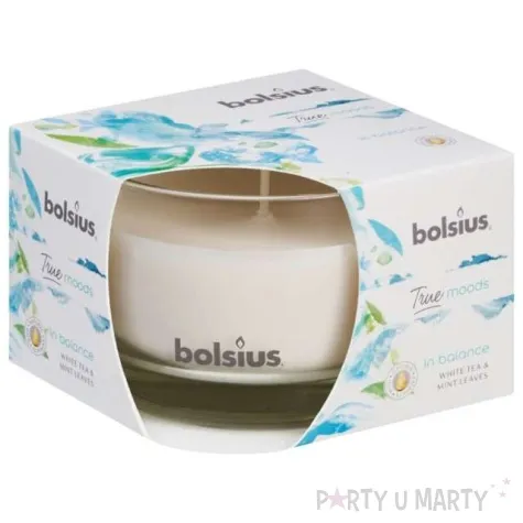 swieca zapachowa w szkle t m biala herbata bolsius 63 90 mm