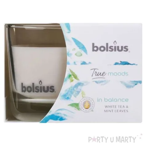 swieca zapachowa w szkle t m biala herbata bolsius 63 90 mm