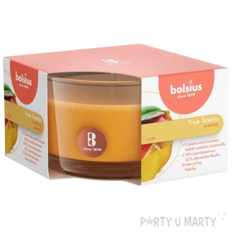 swieca zapachowa w szkle t s mango bolsius 50 80 mm