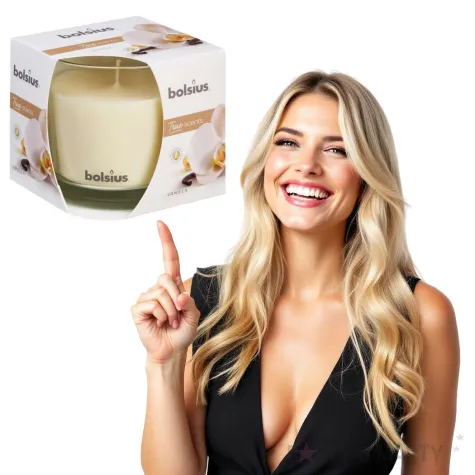 swieca zapachowa w szkle wanilla bolsius 95 95 mm