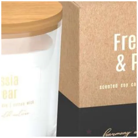 swieca zapachowa w szkle z wieczkiem frezja i gruszka bispol 9 2 cm