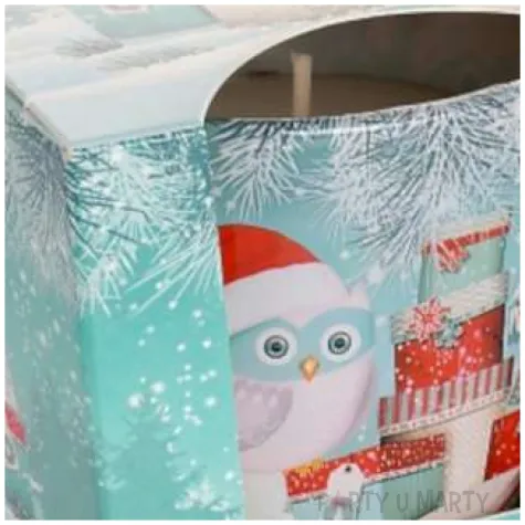 swieca zapachowa w szkle zimowe sowy snow sugar bartek candles 80 90 mm