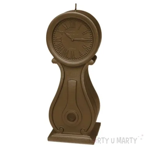 swieca zegar vintage xxl brazowy candellana