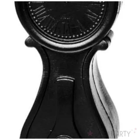 swieca zegar vintage xxl czarny metalik candellana