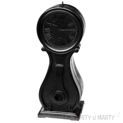 swieca zegar vintage xxl czarny metalik candellana