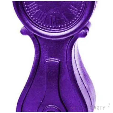 swieca zegar vintage xxl fioletowy metalik candellana