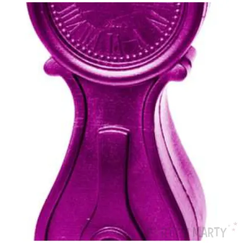 swieca zegar vintage xxl rozowy metalik candellana