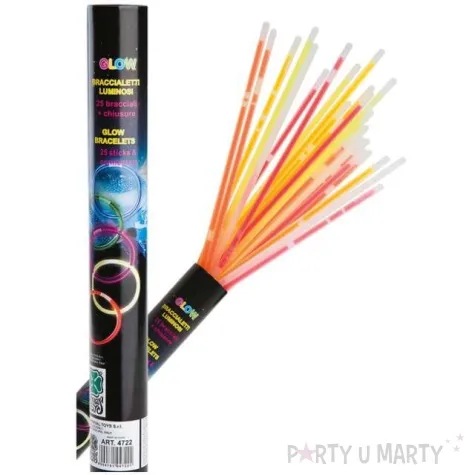 swiecace bransoletki glow carnival toys 20 cm 25 szt