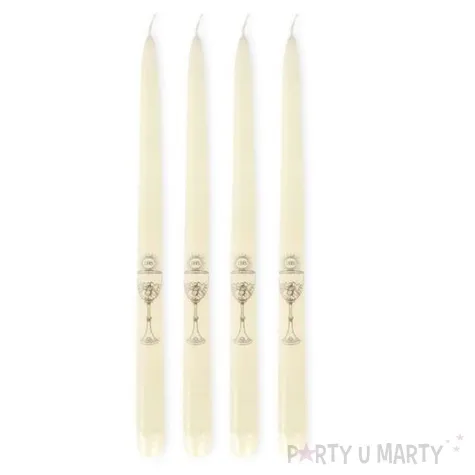 swiece komunijne kremowy 29 cm 1 op