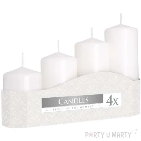 swiece pienkowe classic biale bispol mix 4 szt