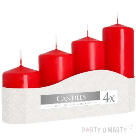 swiece pienkowe classic czerwone bispol mix 4 szt