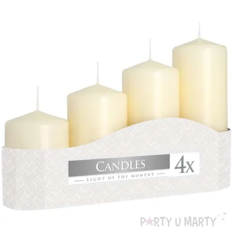 swiece pienkowe classic kremowe bispol mix 4 szt